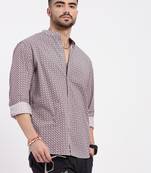 men's multi printed slim fit shirt