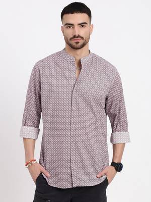 men's multi printed slim fit shirt 2