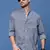men's grey polka dots slim fit shirt