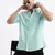 men's short sleeves solid slim fit turquoise blue shirt