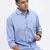 men's blue micro ditsy slim fit shirt
