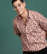 men's floral multi slim fit shirt