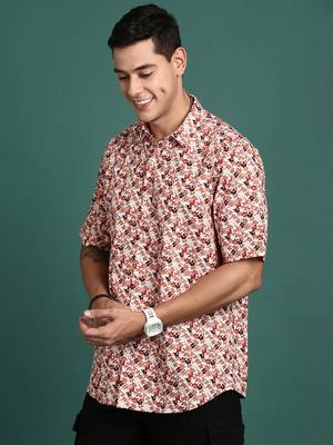 men's floral multi slim fit shirt 3
