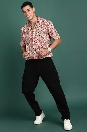 men's floral multi slim fit shirt