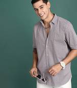 men's geometric multi slim fit shirt