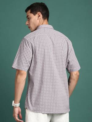 men's geometric multi slim fit shirt 4