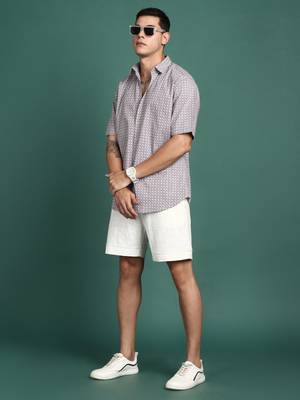 men's geometric multi slim fit shirt 5