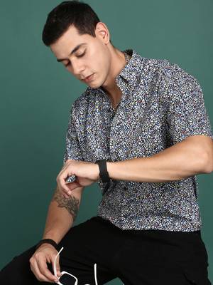men's floral multi slim fit shirt 1