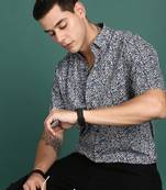 men's floral multi slim fit shirt