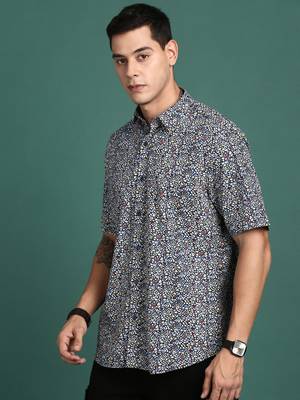 men's floral multi slim fit shirt 3