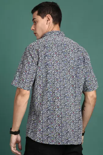 men's floral multi slim fit shirt