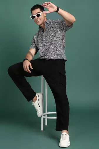 men's floral multi slim fit shirt
