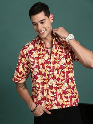 men's abstract multi slim fit shirt 1