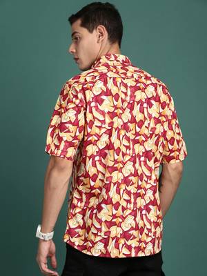 men's abstract multi slim fit shirt 4