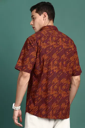 men's floral multi slim fit shirt