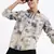 men's long sleeves abstract slim fit multi shirt