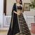 Black Silk Lehenga Choli with Embroidery and Georgette Dupatta