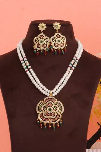 Real Natural Hyderabadi pearls Set