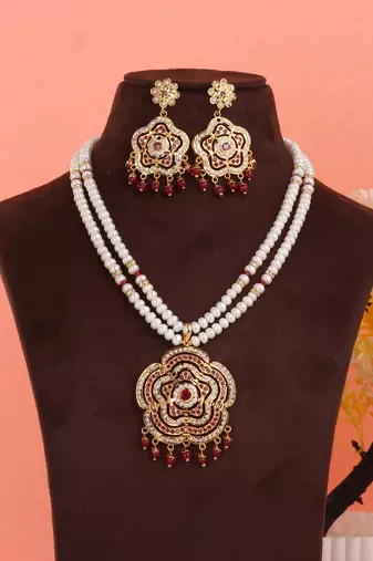 Real Natural Hyderabadi pearls Set