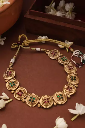 Floral Delight Statement Necklace Set