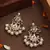 Kundan Chandbali Earrings with Pearl Drops