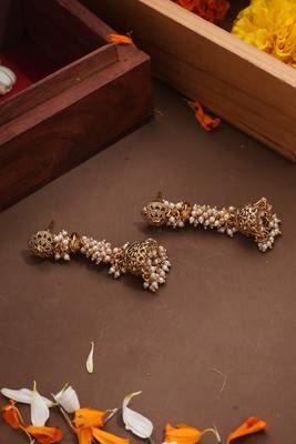 Classic Pearl Jhumki Earrings 3