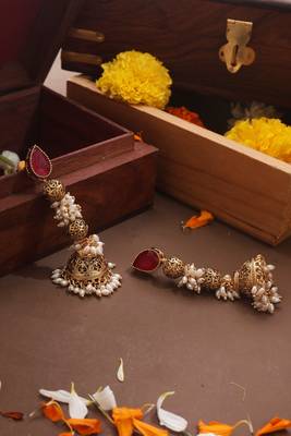 Classic Pearl Jhumki Earrings 3