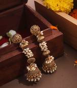 Classic Pearl Jhumki Earrings