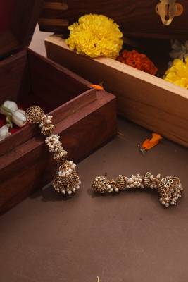 Classic Pearl Jhumki Earrings 3