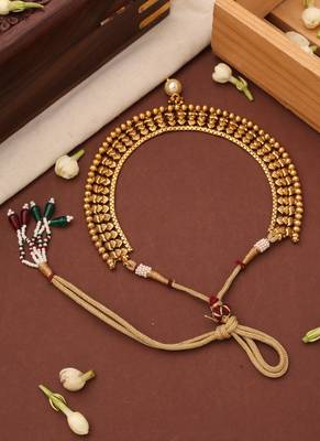 Gold Plated Temple Design Necklace Set 5
