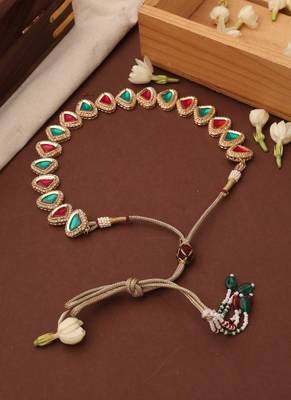 Kundan Multicolor Triangle Shape Necklace Set 5