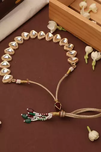 Kundan Triangle Shape Necklace Set