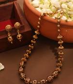 Gold Plated Ball Chain Necklace Set