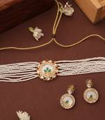 Pearl Choker with Monalisa Pendant