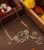 Minimalistic Choker with American Stone Studded Round Pendant