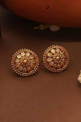 Gold Plated Temple Design Necklace Set 4