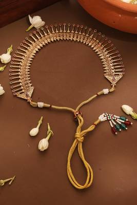Gold Plated Temple Design Necklace Set 5
