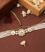 Pearl Choker with Monalisa Pendant