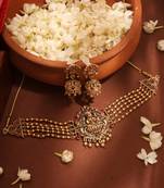 Temple Jewelry Choker with Laxmi Pendant