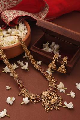Majestic Lakshmi Temple Jewellery Set 1
