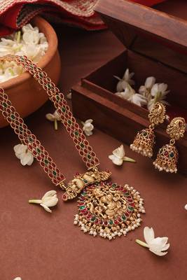 Multicolor Gold Plated Alloy Necklace Set 1