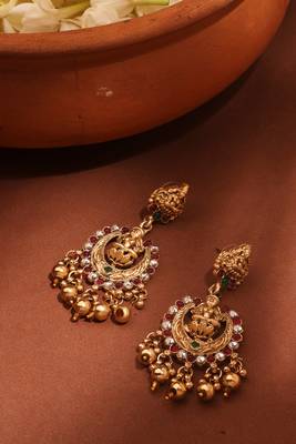 Bridal Choker with Laxmi Motif - Temple Jewelry 4