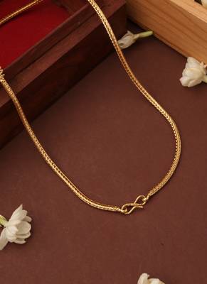 Mugappu gold plated chain with flower pendant 4