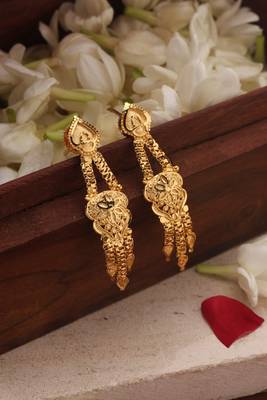 Gold Plated Choker with Floral Designs 4