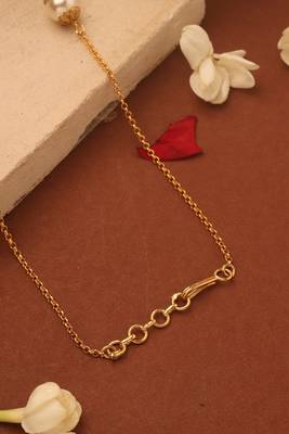 Pearl necklace with stone-studded gold balls 4
