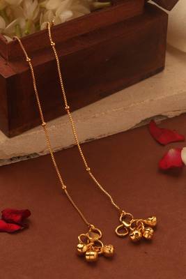 Elegant gold-plated minimalist anklet for everyday wear 1
