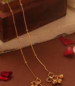 Elegant gold-plated minimalist anklet for everyday wear