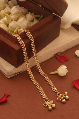 Gold-Plated Anklet with Round Motifs Koulso 1