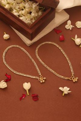 Gold-Plated Anklet with Round Motifs Koulso 2