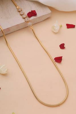 Mugappu gold plated chain with star flower pendant 2